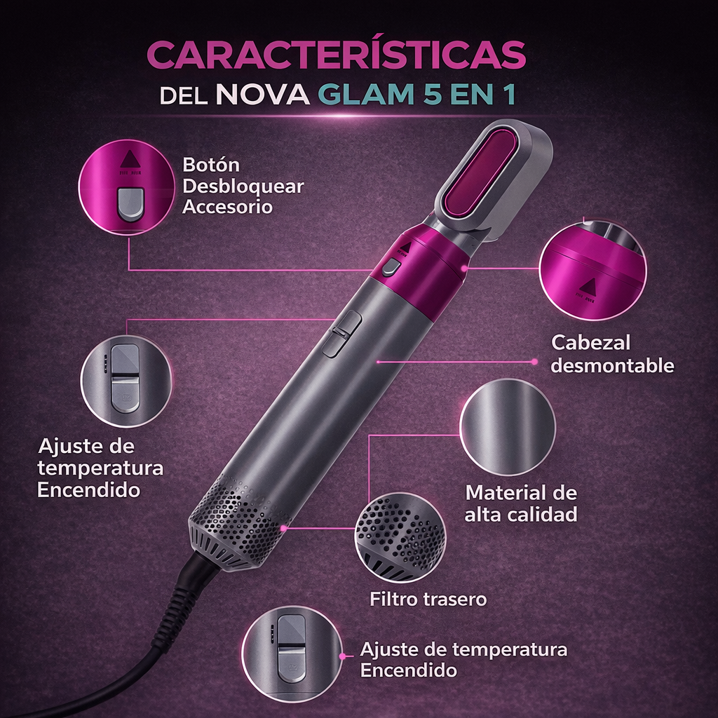 NovaGlam Pro 5 en 1 ✨💖 Envio Gratis a Todo Chile